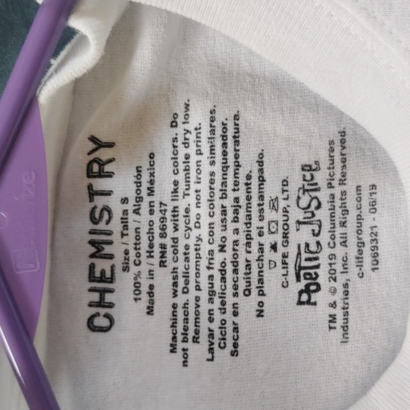 Brand new! Tupac Shakur shirt poetic justice chemistry 2pac size small S white - Picture 4 of 4